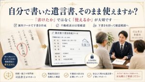 自筆証書遺言作成
