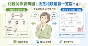 相続関係説明図との比較