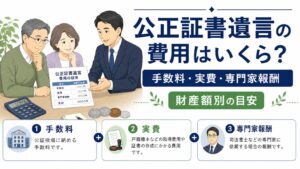 公正証書遺言の費用はいくら？財産額別の手数料の目安と司法書士の関わり方