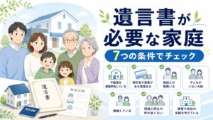 遺言書は本当に必要？司法書士が「作るべき家庭」を7つの条件でチェック