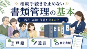 相続手続きを止めない「書類管理」の基本