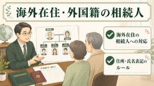 海外在住・外国籍の相続人がいる場合の法定相続情報一覧図