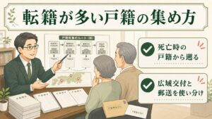 本籍地が遠方で転籍が多い場合の戸籍収集の順番