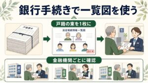 銀行の相続手続きで法定相続情報一覧図を使う方法
