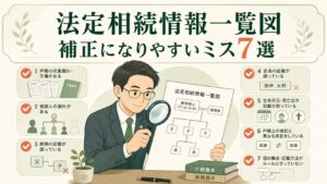 法定相続情報一覧図の補正になりやすいミス7選
