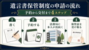 遺言書保管制度の申請の流れ：予約から交付までを解説