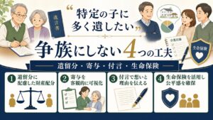 特定の子に多く遺したい：不公平な遺言を「争族」にしないための工夫