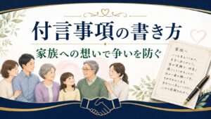 付言事項の書き方：家族への想いで争いを防ぐ「最後のメッセージ」