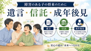 障害のある子の将来のために：遺言と信託・成年後見の組み合わせ