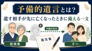 予備的遺言とは：遺す相手が先に亡くなったときに備える一文