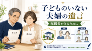 子どものいない夫婦の遺言：配偶者と兄弟姉妹の相続トラブルを防ぐ