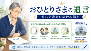 おひとりさま・独身の方の遺言書：遺言がなければ財産は最終的に国庫へ